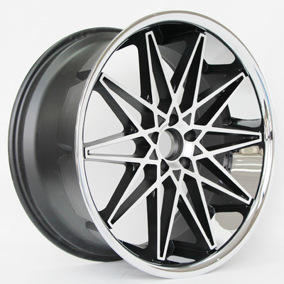 Upset Wheel A0092 Rines 22 Alloy Concave Gloss Black Machined Wheel With New Stainless Lip Design Rims 5 Hole 5X130