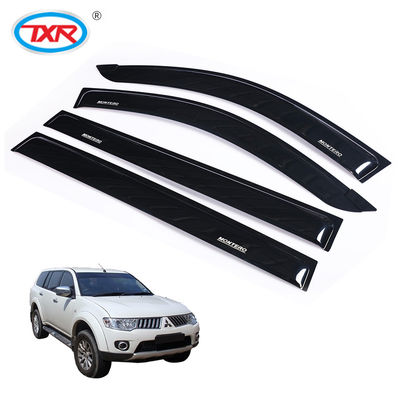 Black Injection Molding Car Rain Shield Window Sun Shade Auto Door Window Vent Sun Shades Acrylic Wind Deflectors Decoration Protection
